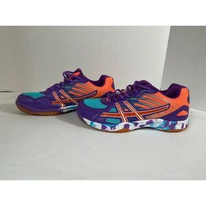 Lefus Womens Court Shoes Purple Orange Teal Badminton Pickleball Sneakers 7